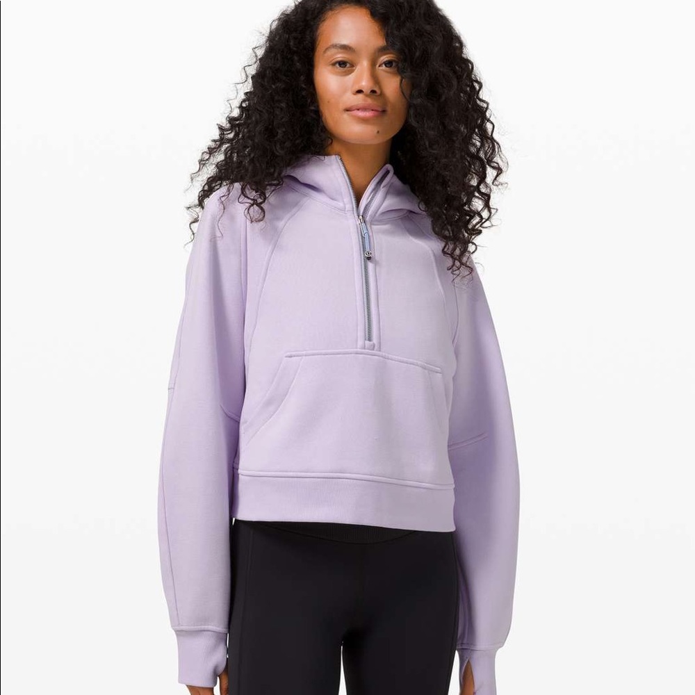 Lululemon Scuba Oversized 1/2 Zip in Lavender Dew
